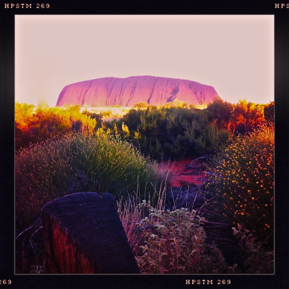 Uluru catching the light